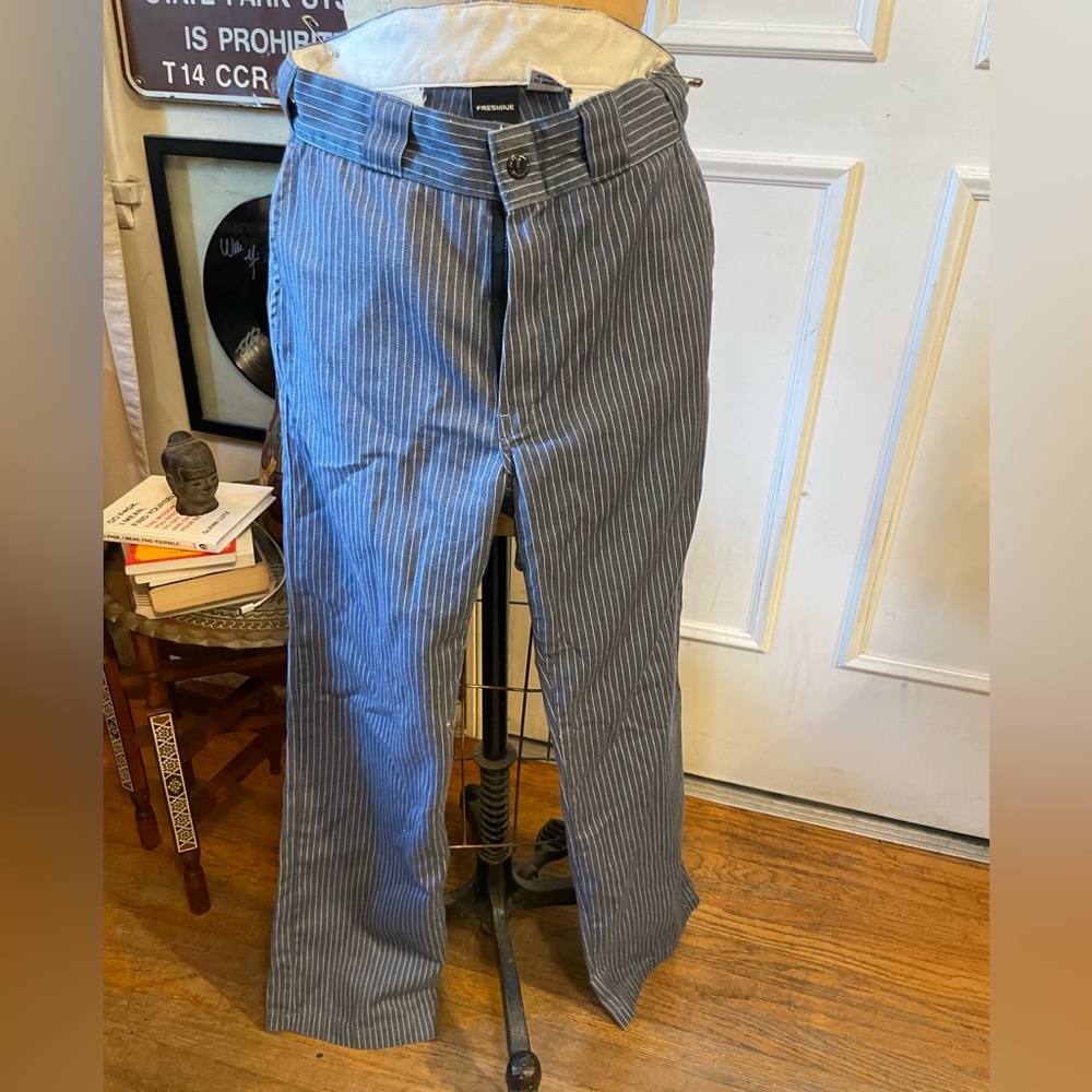 The Gangster Chino from Freshjive is a classic straightleg pin striped trouser